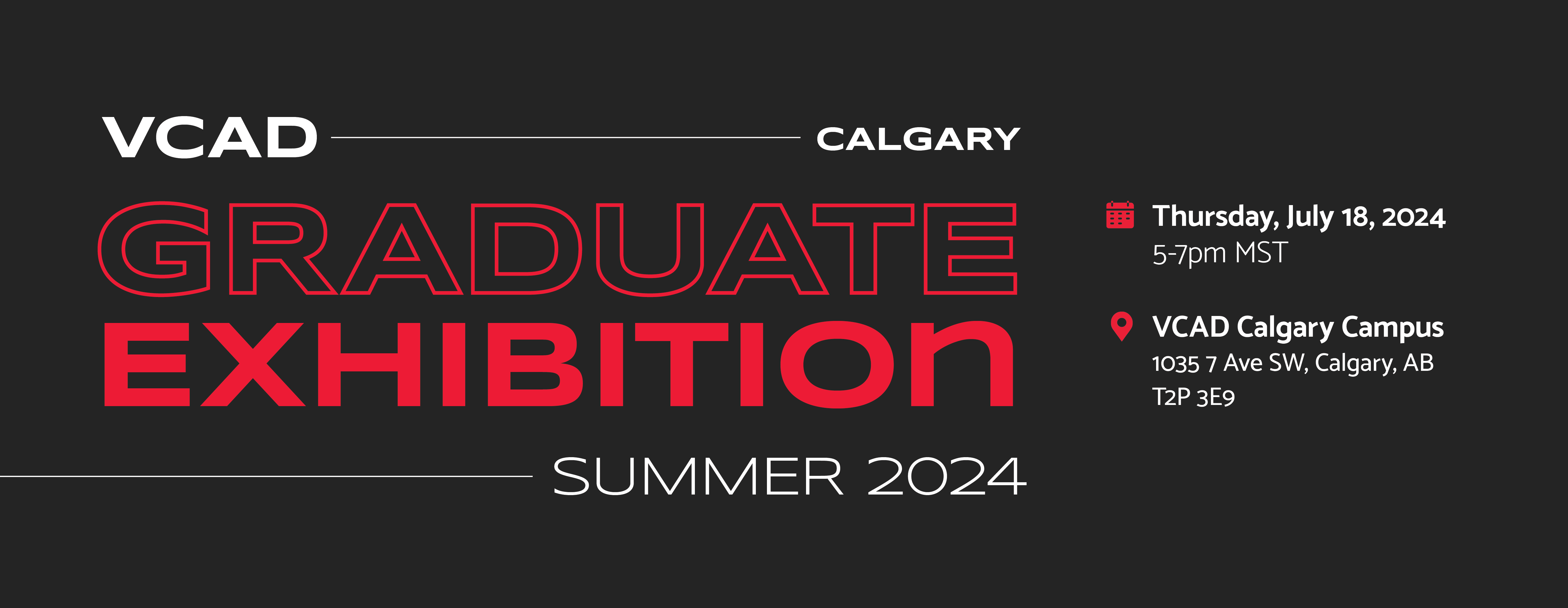 VCAD Calgary Graduate Exhibition Summer 2024